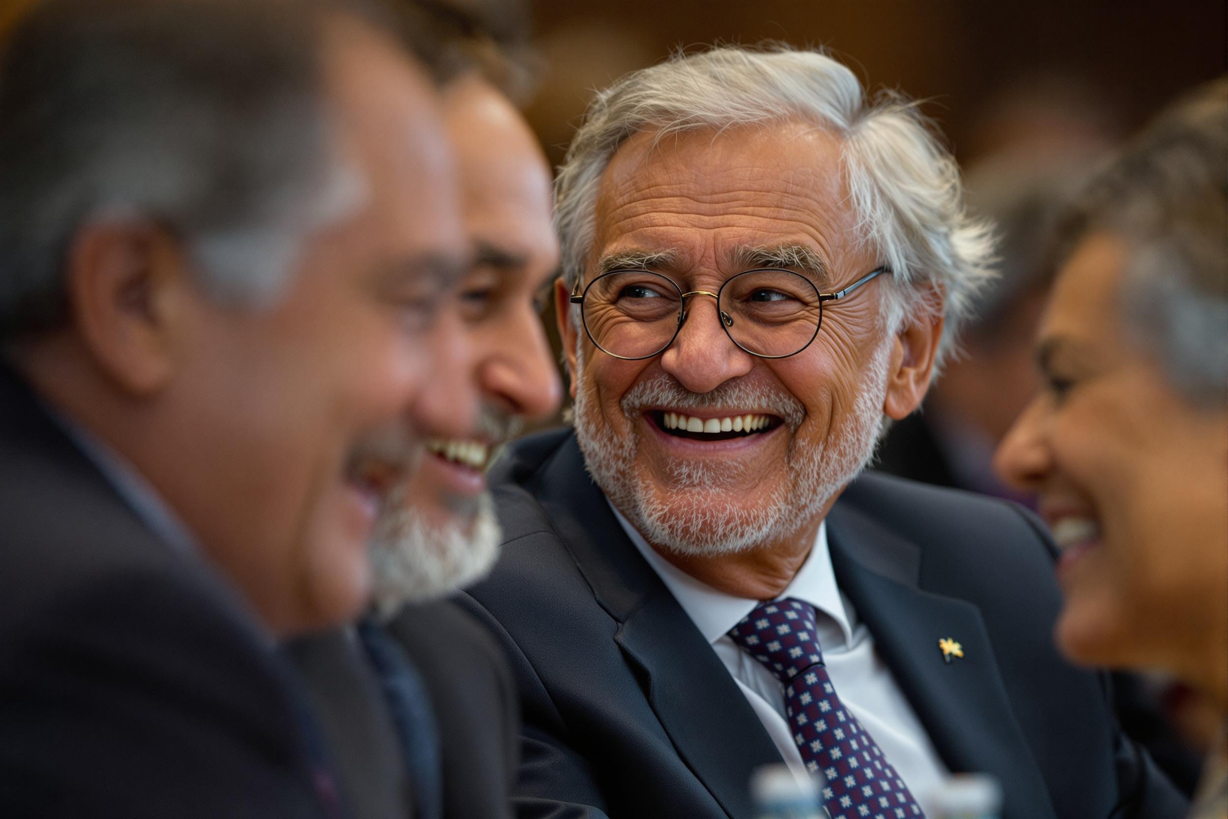 Vertrauen - Mitglieder der Vereinten Nationen unterhalten sich und kommunizieren miteinander